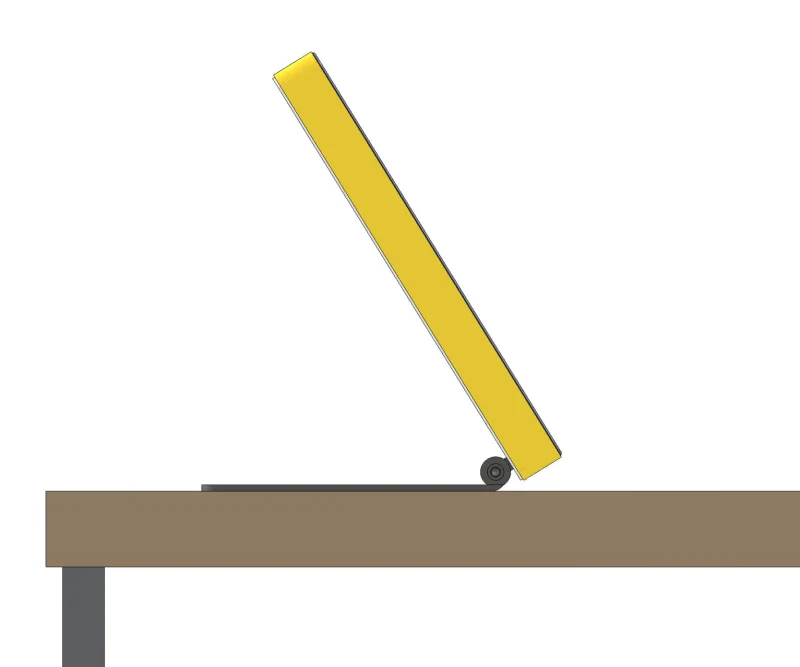 The classic portable and mobile with a stepless swivel mechanism