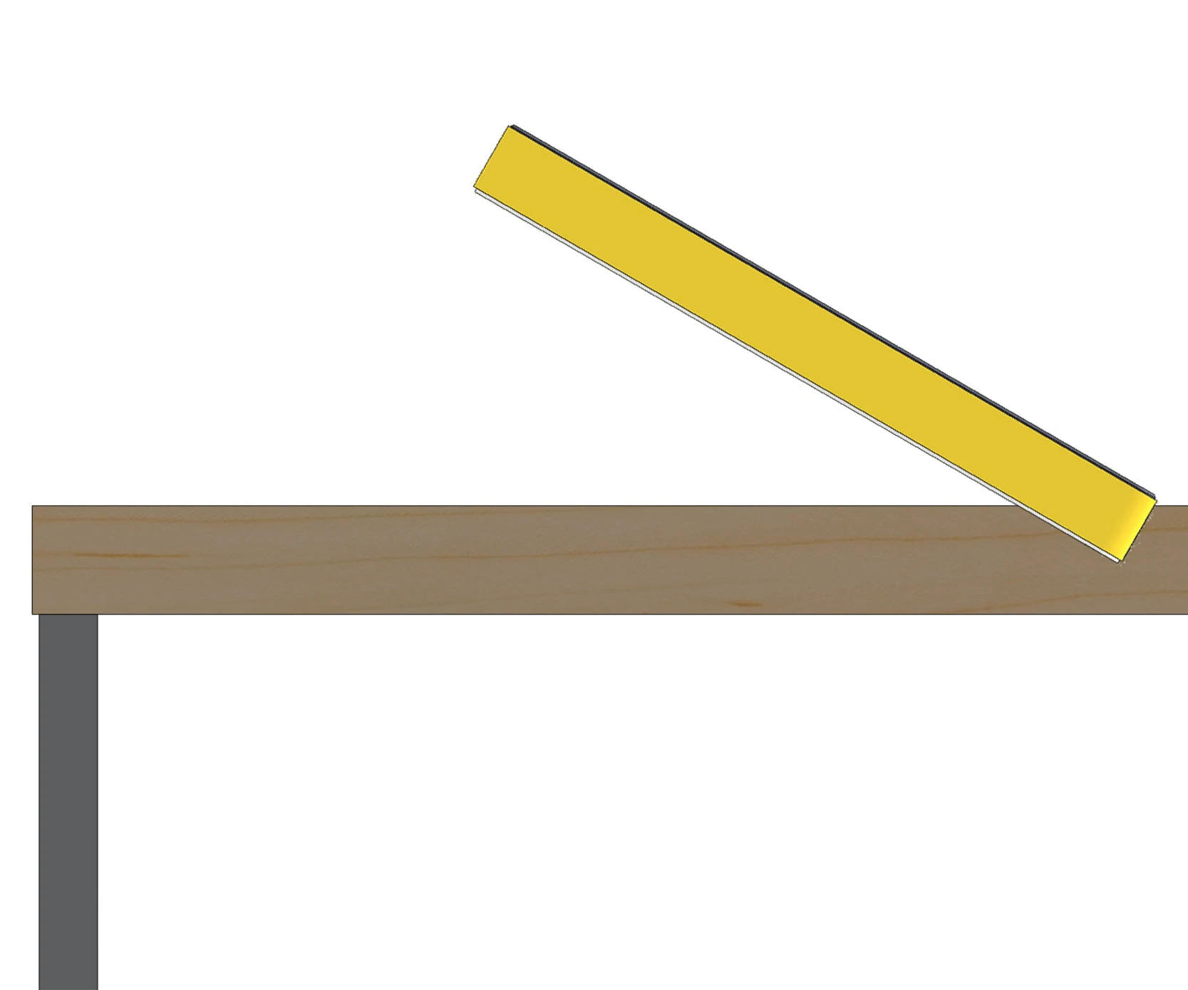 Permanently installed in the worktop of a counter with integrated cable management