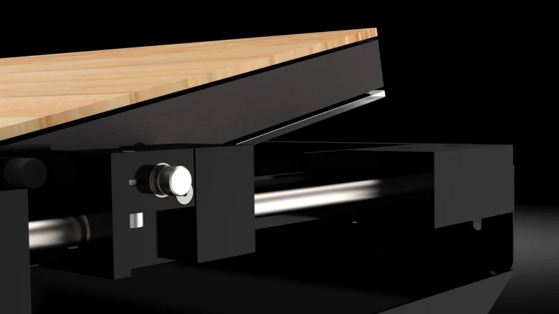 Foldable LOFT fold design monitor with swivel mechanism.